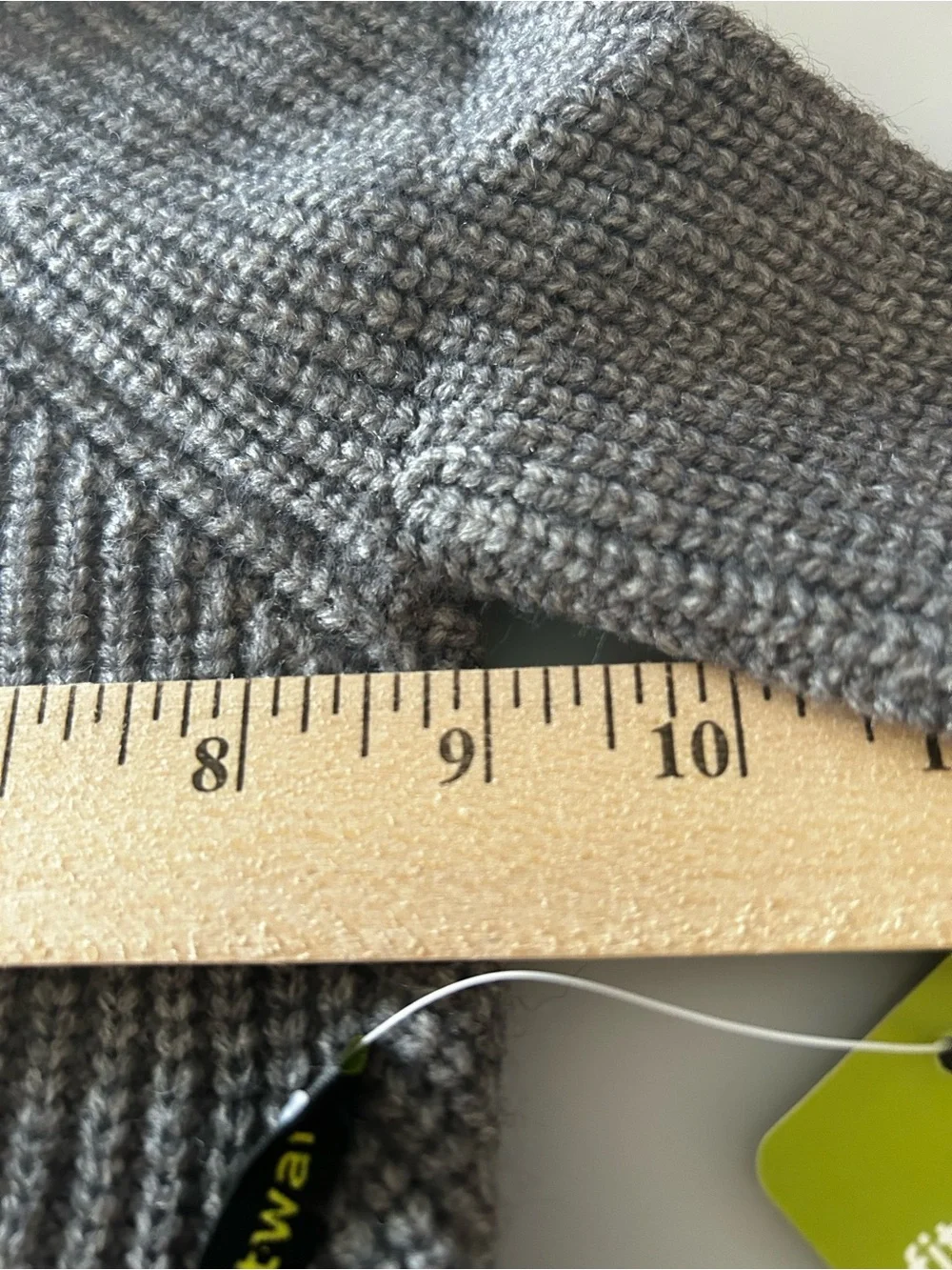 NWT Fitwarm Grey Turtleneck Cable Knit Pet Dog Sweater - Size Medium